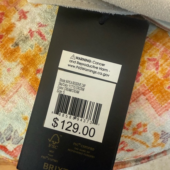 NWT Brixton “Kayla” Suede Fiddlers Cap - Picture 11 of 16